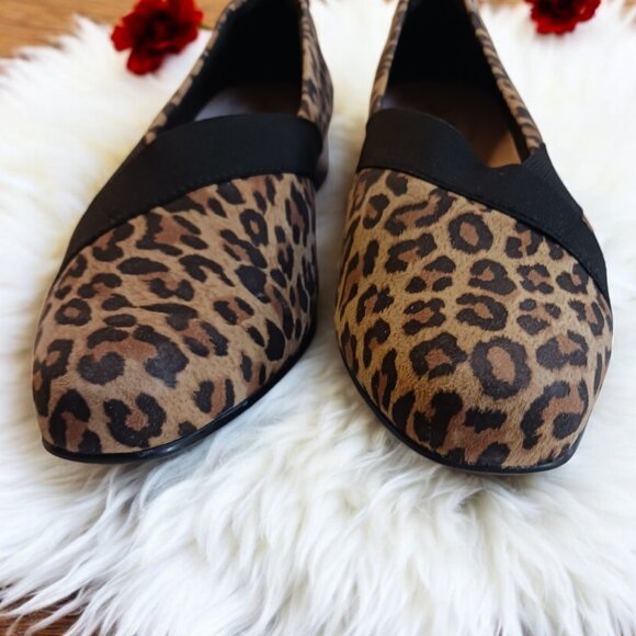 Clarks Juliet Dahlia Leopard Print Flats Comfortable, Chic & Stylish! Size 8.5W - Picture 6 of 12